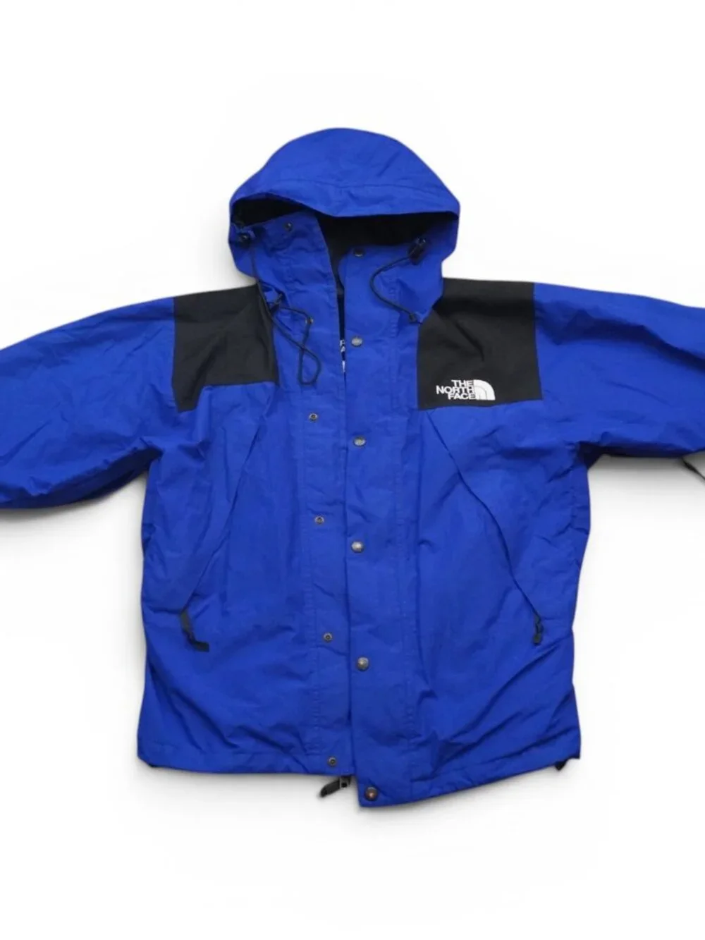 Vintage 90s The North Face Gore-Tex Mountain Light Hooded Jacket Men Small Blue